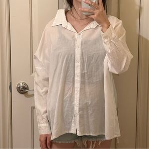 Reversible White Button Down